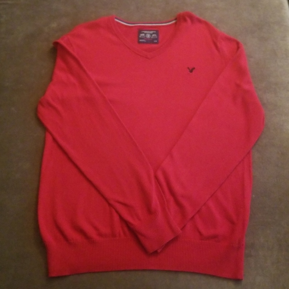 Red  American eagle sweater